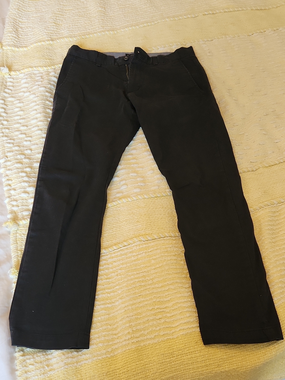 Banana Republic Black Fulton Skinny Chino Pants